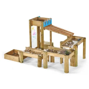Houten speeltoestel met water